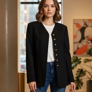 Vintage CCF Classic Style Blazer with Gold Buttons